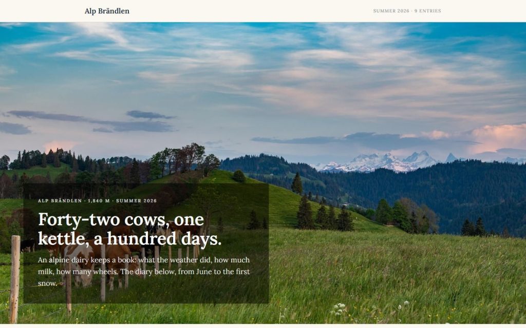 Vorlage Alpbetrieb